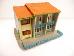 Faller 222 H0 Reihenendhaus Reihenhaus 60er / 70er Jahre TOP Gebaut