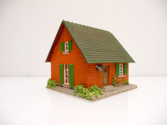 Faller 209 H0 Wohnhaus Einfamilienhaus 50er Jahre Rarität mit Holzboden