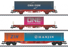 Märklin 47580 H0 Container-Tragwagen-Set Lgs 580