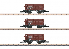 Märklin 86010 Spur Z Klappdeckelwagen-Set braun der DRG Ep. II