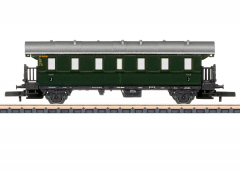 Märklin 87512 Spur Z Einheitspersonenwagen Donnerbüchse grün der DB Ep. III