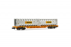 Arnold HN6443 N Containerwagen BERTSCHI 4-achsig WASCOSA mit 2 x 30ft Container Ep VI