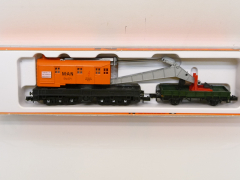 Arnold 4650 N MAN Dampfkran Bw371 orange mit Schutzwagen wie ladenneu !!