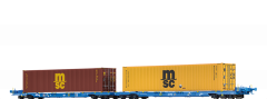 Brawa 48108 H0 Containerwagen SFFGGMRRSS197 der VTG mit 40 FT-Container MSC