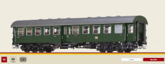 Brawa 46106 H0 Reisezugwagen B4yge-58 Umbauwagen grün der DB Ep.III