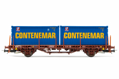 Electrotren H0 HE6032 Güterwagen MC1 Contenemar 2 x 20 Container