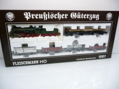 Fleischmann 1891 H0 AC Preußischer Güterzug mit Schlepptenderlok der KPEV Sonderserie