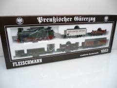 Fleischmann 1893 H0 Preußischer Güterzug mit T16 Dampflokomotive + 5 Waggons für Märklin AC 3L~