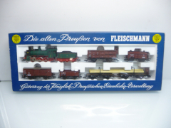 Fleischmann 4883 H0 Güterzug K.P.E.V. 6-teilig 2L= wie ladenneu !!