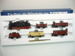 Fleischmann 4886 H0 6-teiliges Zugset T16.1 Güterzug zu 80 Jahre Deutscher Staatsbahnwagen-Verband
