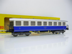 5136 Personenwagen 2. Kl. 4-achsig der ELB Ep. IV blau/weiß - Fleischmann H0 2L=