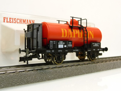 Fleischmann 5846 H0 Kesselwagen Dapolin Duisburg rot Ep.1 K.P.E.V. wie NEU