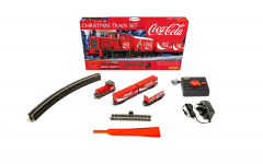Hornby R1233P H0 Startpackung Coca-Cola Weihnachtszug mit Gleisoval und Steuergerät 2L=