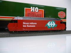 HAG 280 H0 E-Lok Re 460 036-7 Nous relions les Suisses für Märklin 3L AC Digital WIE NEU