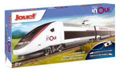 HJ1060 Startset TGV 2N2 Duplex der SNCF mit Gleisoval und Fahrregler - Jouef H0
