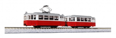 Kato K14806-3 Spur N Straßenbahn Düwag 2-teilig rot/weiß