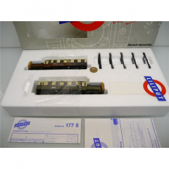 Liliput 177 20 H0 Akkutriebwagen K.P.St.E. 451 / 452 braun-elfenbein 2L= wie ladenneu !!