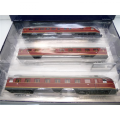 Liliput L112601 H0 Dieseltriebwagen 3-teiliges Set VT 06 108 Rheinblitz der DB rot