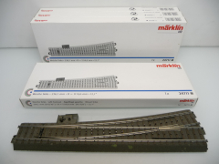 Märklin 24711 H0 Schlanke C-Gleis Weiche links mit Antrieb gebraucht