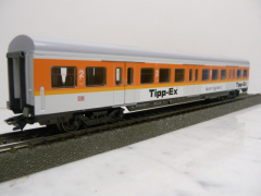 Märklin 4105 H0 S-Bahn Wagen 2. Klasse mit Werbung Tipp-Ex orange