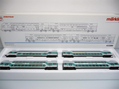 Märklin 43589 H0 4-teiliges Doppelstockwagen Set DABz 756 / DBz 751 / DBbzf 761 wie NEU !!