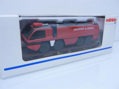 4849 Schwerlast-Flachwagen mit Beladung Feuerwehr Flughafen Genf - Märklin H0