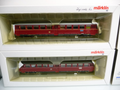 Märklin 3428 + 4028 H0 Akku-Triebwagen BR 515 mit Hänger DB rot DIGITAL wie Ladenneu !!