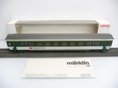 Märklin 4215 H0 D-Zugwagen 1.Klasse Epoche IV der SBB grün/hellgrau