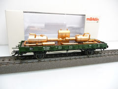 Märklin 46364 H0 Rungenwagen Rm beladen mit einer Destille der Ep. I mit OVP