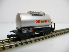 Minitrix N 15297 Kesselwagen Gattung Zs 2-achsig silberfarben Shell