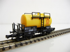 Fleischmann N 8401 Kesselwagen 2-achsig, gelb, Shell, Variante 3