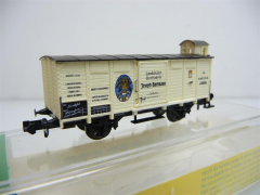 Minitrix N 13412 Gedeckter Güterwagen mit Brhs Landshuter Brotfabrik, Joseph Bartmann in OVP