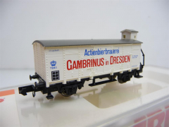 Arnold N 4257 Wärmeschutzwagen mit Brhs Actienbierbrauerei GAMBRINUS in DRESDEN