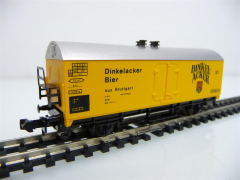 Ibertren N 386 Wärmeschutzwagen / Kühlwagen 2-achsig gelb Dinkelacker