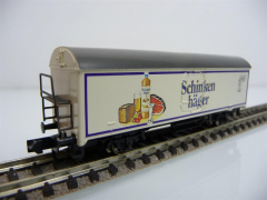 Arnold N 4555-23 Einheitskühlwagen / Bierwagen 2-achsig beige Schinkenhäger