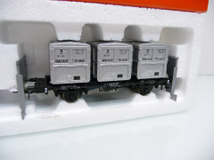 Roco 46524 H0 Behältertragwagen Von Haus zu Haus DB III Bts 50