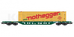 Rivarossi HR6613 H0 Containerwagen Sgnss Nothegger CEMAT Ep. V-VI