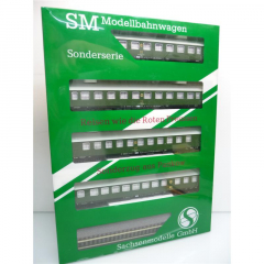 Sachsenmodelle 14003 H0 Sonderzug aus Pankow 4-teilig Sonderserie 2L= wie ladenneu !!