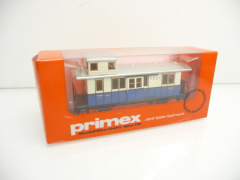 Primex 4021 H0 Bahnpostwagen P21 Württemberg blau-weiß