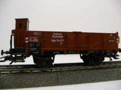 Märklin 4696 H0 Offener Güterwagen mit Bremserhaus der DR Ep. II braun