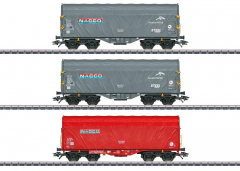 Märklin H0 47224 Schiebeplanenwagen-Set Shimmns NACCO Ep. VI