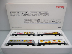 Märklin 4785 H0 4-teiliges Schiebewandwagen Set MIGROS Hbis der SBB wie ladenneu !!