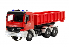 Viessmann 8050 H0 Feuerwehr MB ACTROS 3-achs mit Abrollcontainer und Rundumleuchten