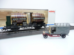 Märklin 84791 H0 Museumswagen 1991 AUGUST PFLÜGER mit Transporter