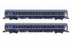 Arnold HN4342 Spur N 2-tlg. Set T2 Schlafwagen der SNCF - Blaue Lackierung mit casquette-Logo