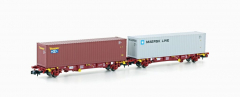 MFTrain N 33371 2er Set Containerwagen Lgnss Touax / Maersk Ep.VI NEUHEIT !!